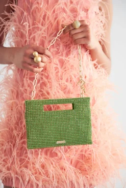 Lucinda Mini Rhinestone Shoulder Bag